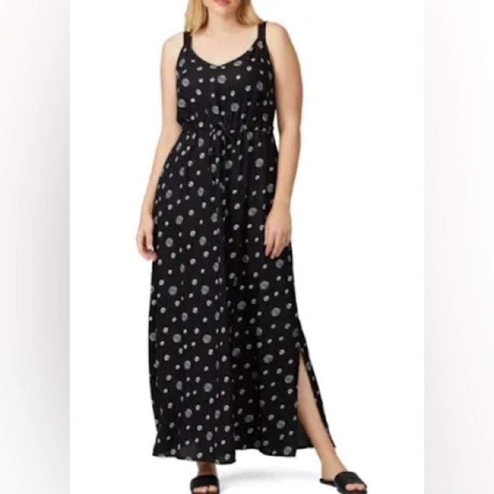Junarose Black and White Patterned Dress